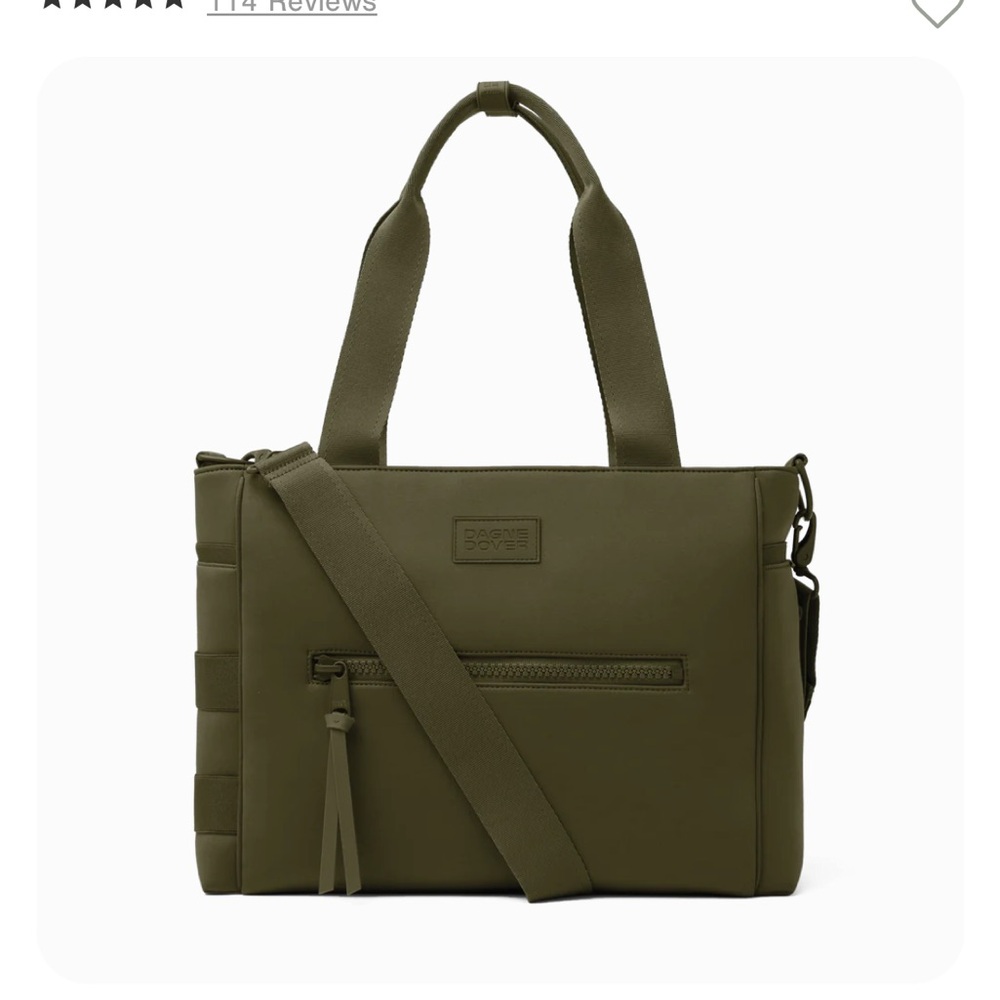 Danger Dover Olive Green Tote Bag with Crossbody Strap - used once